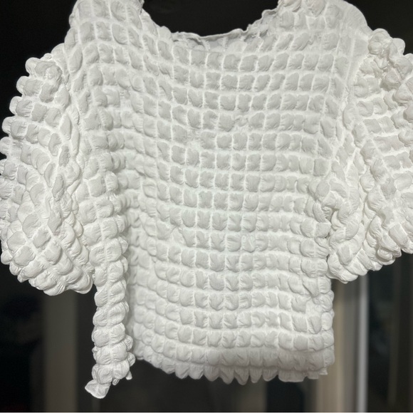 Short sleeve popcorn bubble top - Picture 5 of 5